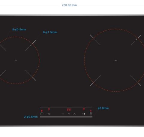 Double induction hob