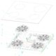4 Zone induction Cooking explored view