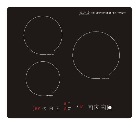 3 burner induction Hob