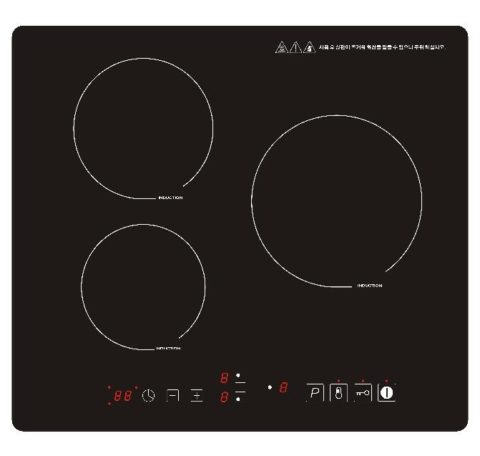 3 burner induction Hob